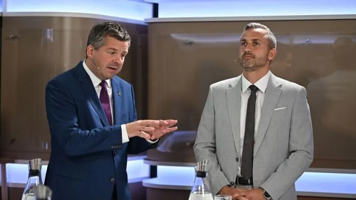 Spitzenkandidaten Schulze (CDU) und Siegmund (AfD)