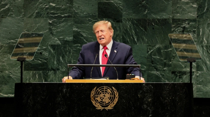Trump bei seiner Rede vor der UNO-Vollversammlung