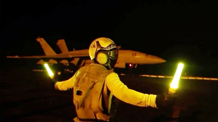 This screen grab made on July 22, 2026 from handout video footage released by the US Central Command (CENTCOM) on July 21, 2026 shows US forces launching what the military says are precision strikes targeting Iranian military capabilities for the eleventh consecutive night. Fresh US strikes triggered air defences in Tehran on July 22 after President Donald Trump warned he was "not finished" with a war with Iran that has already cost his nation $37.5 billion. (Photo by US Central Command (CENTCOM) / AFP) / THIS PICTURE WAS BLURRED AT SOURCE --- RESTRICTED TO EDITORIAL USE - MANDATORY CREDIT "AFP PHOTO / US CENTRAL COMMAND (CENTCOM)" - HANDOUT - NO MARKETING NO ADVERTISING CAMPAIGNS - DISTRIBUTED AS A SERVICE TO CLIENTS
