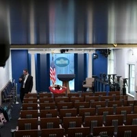 Der Pressesaal des Weißen Hauses