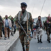 (FILES) Tigray People's Liberation Front (TPLF) fighters arrive after eight hours of walking in Mekele, the capital of Tigray region, Ethiopia, on June 29, 2021. Tigrayan rebel forces in northern Ethiopia have seized control of the airport in the regional capital, security and local sources told AFP on September 23, 2026, at a time of rising tensions with the federal government..The Tigray People's Liberation Front (TPLF), which controls the region, fought a devastating civil war with the federal government in 2020-2022 that killed some 600,000 people, according to African Union estimates. (Photo by Yasuyoshi Chiba / AFP)