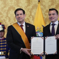 US-Außenminister Rubio (links) und Ecuadors Präsident Noboa