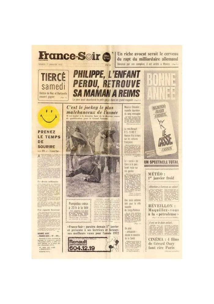 Der französische Journalist Franklin Loufrani verwendete das gelbe Gesicht als Symbol für positive Nachrichten in der Zeitung „France-Soir“ in den 1970er-Jahren