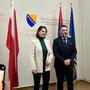 Karoline Edtstadler mit Wirtschaftsminister Stasa Kosarac | Karoline Edtstadler mit Wirtschaftsminister Stasa Kosarac