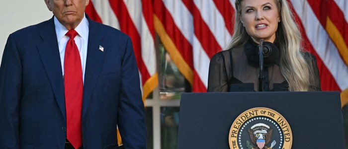 Donald Trump und Erika Kirk – ein ungleiches Duo