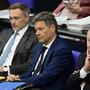 Die Ampel am Ende: FDP-Chef Christian Lindner, der grüne Wirtschaftsminister Robert Habeck und Kanzler Olaf Scholz finalisierten am Donnerstag die Scheidung