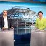 Berlin, Deutschland, 09.10.2024: Studio Welt-TV: TV-Duell zwischen den Chefinnen von AfD und BSW: Alice Weidel und Sahra Wagenknecht *** Berlin, Germany, 09 10 2024 Studio Welt TV TV duel between the leaders of AfD and BSW Alice Weidel and Sahra Wagenknecht Copyright: xdtsxNachrichtenagenturx dts_48239