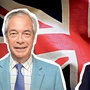 Farage (l.) blickt zuversichtlich auf den Donnerstag, Starmer eher nicht