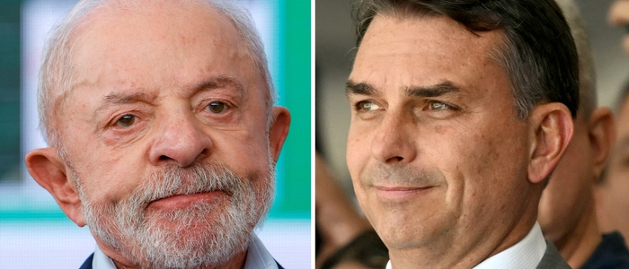 Umfragen zufolge kommt Lula bei der Wahl am Sonntag auf 37 bis 46 Prozent der Stimmen. Flávio Bolsonaro kann mit 33 bis 43 Prozent rechnen.