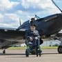 Der 104-jährige Veteran vor einer Hawker Hurricane aus dem 2. Weltkrieg  | Der 104-jährige Veteran vor einer Hawker Hurricane aus dem 2. Weltkrieg