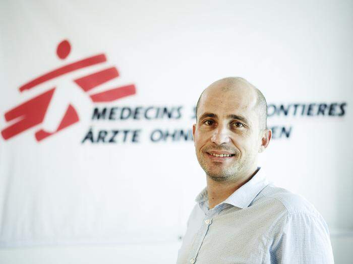 Franz Luef ist seit 20 Jahren bei Ärzte ohne Grenzen. Von Ende Februar bis Ende März war er als Einsatzleiter im Gazastreifen für drei Versorgungseinrichtungen zuständig  | Franz Luef