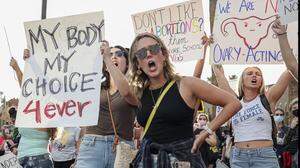 Mein Körper, meine Wahl: Abtreibungsbefürworterinnen demonstrieren in Arizona.