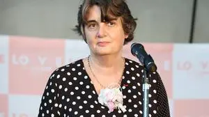 February 28, 2023, Tokyo, Japan - France s Louvre museum director Laurence des Cars delivers a speech at the opening ceremony of the Louvre museum exhibition at the National Art Center Tokyo on Tuesday, February 28, 2023. Japan s national museum will exhibit some 70 masterpieces from the Louvre museum from March 1 through June 12. photo by Yoshio Tsunoda/AFLO PUBLICATIONxNOTxINxJPN , aflo_211991708.jpg,