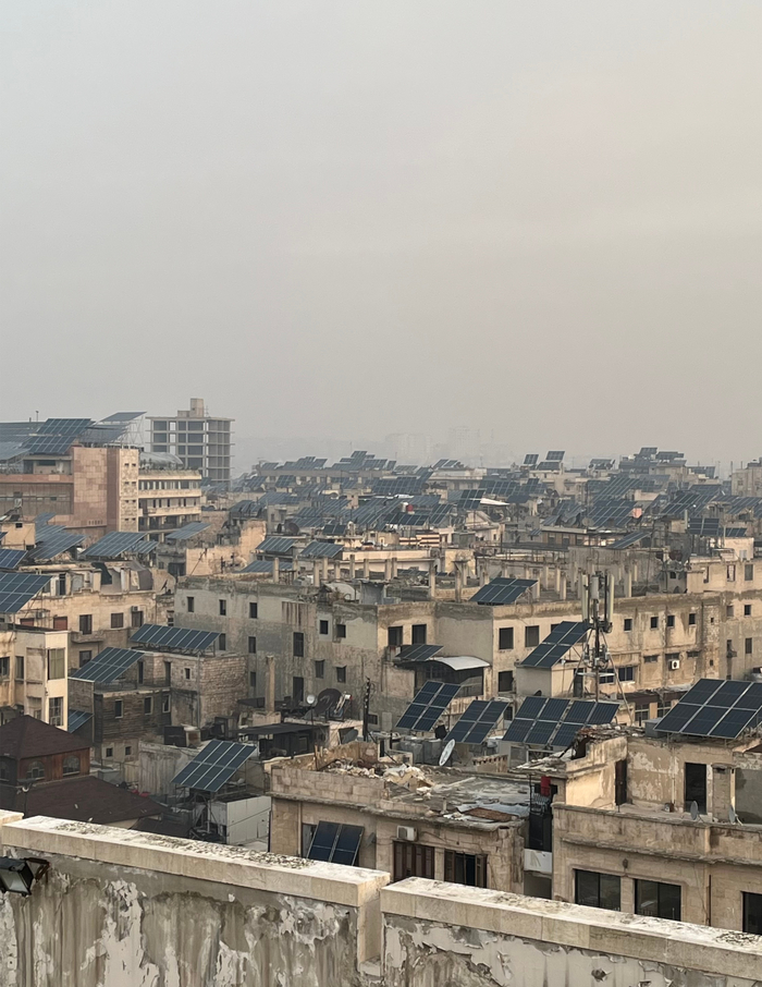 Blick über die Dächer von Aleppo.