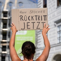 Protest gegen den Bundeskanzler