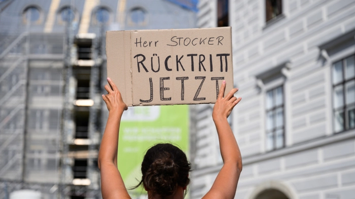 Protest gegen den Bundeskanzler