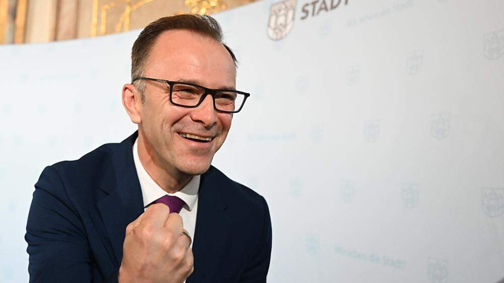 Freude bei Salzburgs Neo-Bürgermeister Bernhard Auinger (SPÖ)