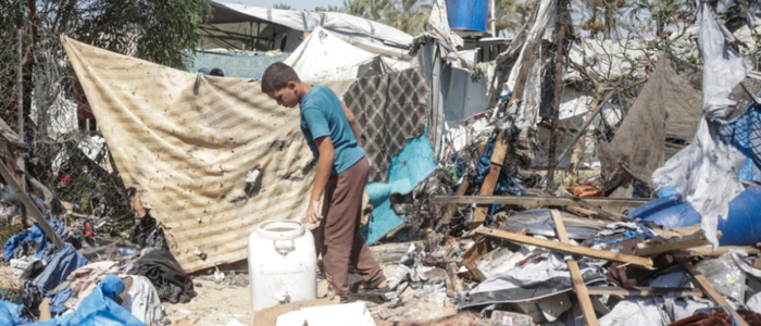 Kriegsschäden im südlichen Gazastreifen