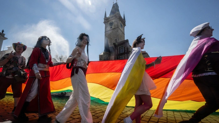 In Prag gingen Schwule und Lesben für gleiche Rechte auf die Straße
