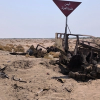 Zerstörung infolge von Houthi-Angriffen