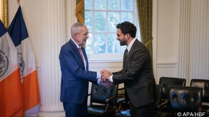 Van der Bellen und Mamdani am Rande der UNO-Generalversammlung