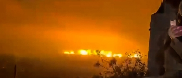 This screen grab taken from a video shared by Israeli Defence Minister Israel Katz on X on September 10, 2026 shows the moment of an explosion that Israel says destroyed key underground infrastructure built by the Iran-backed Hezbollah group on the strategic Ali al-Taher ridge in south Lebanon. Israel said September 10 it demolished key tunnels built by the Iran-backed Hezbollah group beneath the strategic Ali al-Taher ridge in southern Lebanon. "This is strategic terrorist infrastructure that was built over two decades, with Iranian funding and planning," said a joint statement by Prime Minister Benjamin Netanyahu and Defence Minister Israel Katz, adding that its destruction "completes the achievement of operational control over the Ali al-Taher ridge -- above and below ground". (Photo by X / @ISRAEL_KATZ / AFP) / RESTRICTED TO EDITORIAL USE - MANDATORY CREDIT "AFP PHOTO / X / @ISRAEL_KATZ" - HANDOUT - NO MARKETING NO ADVERTISING CAMPAIGNS - DISTRIBUTED AS A SERVICE TO CLIENTS / NO ARCHIVE / BEST QUALITY AVAILABLE