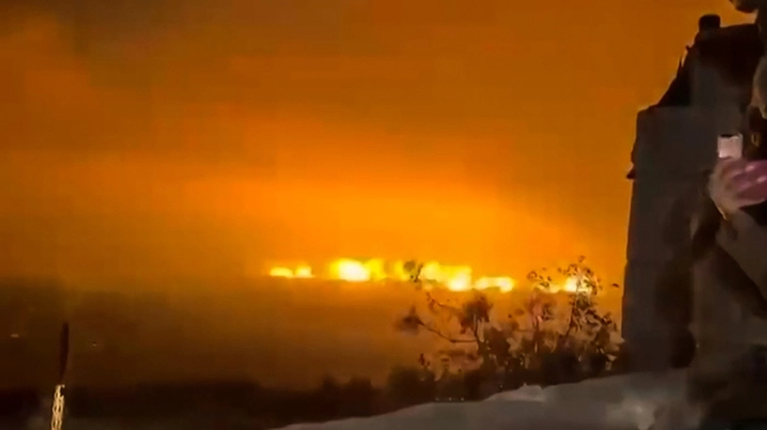 This screen grab taken from a video shared by Israeli Defence Minister Israel Katz on X on September 10, 2026 shows the moment of an explosion that Israel says destroyed key underground infrastructure built by the Iran-backed Hezbollah group on the strategic Ali al-Taher ridge in south Lebanon. Israel said September 10 it demolished key tunnels built by the Iran-backed Hezbollah group beneath the strategic Ali al-Taher ridge in southern Lebanon. "This is strategic terrorist infrastructure that was built over two decades, with Iranian funding and planning," said a joint statement by Prime Minister Benjamin Netanyahu and Defence Minister Israel Katz, adding that its destruction "completes the achievement of operational control over the Ali al-Taher ridge -- above and below ground". (Photo by X / @ISRAEL_KATZ / AFP) / RESTRICTED TO EDITORIAL USE - MANDATORY CREDIT "AFP PHOTO / X / @ISRAEL_KATZ" - HANDOUT - NO MARKETING NO ADVERTISING CAMPAIGNS - DISTRIBUTED AS A SERVICE TO CLIENTS / NO ARCHIVE / BEST QUALITY AVAILABLE