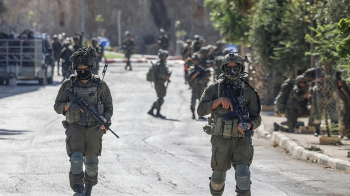 Israelische Soldatne in Qusra im Einsatz