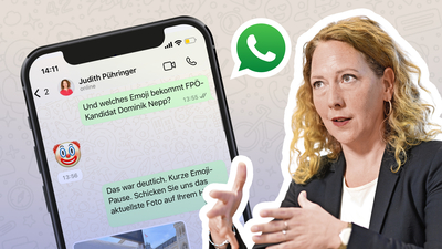 Grünen-Kandidatin Pühringer „sprach“ via WhatsApp mit uns.