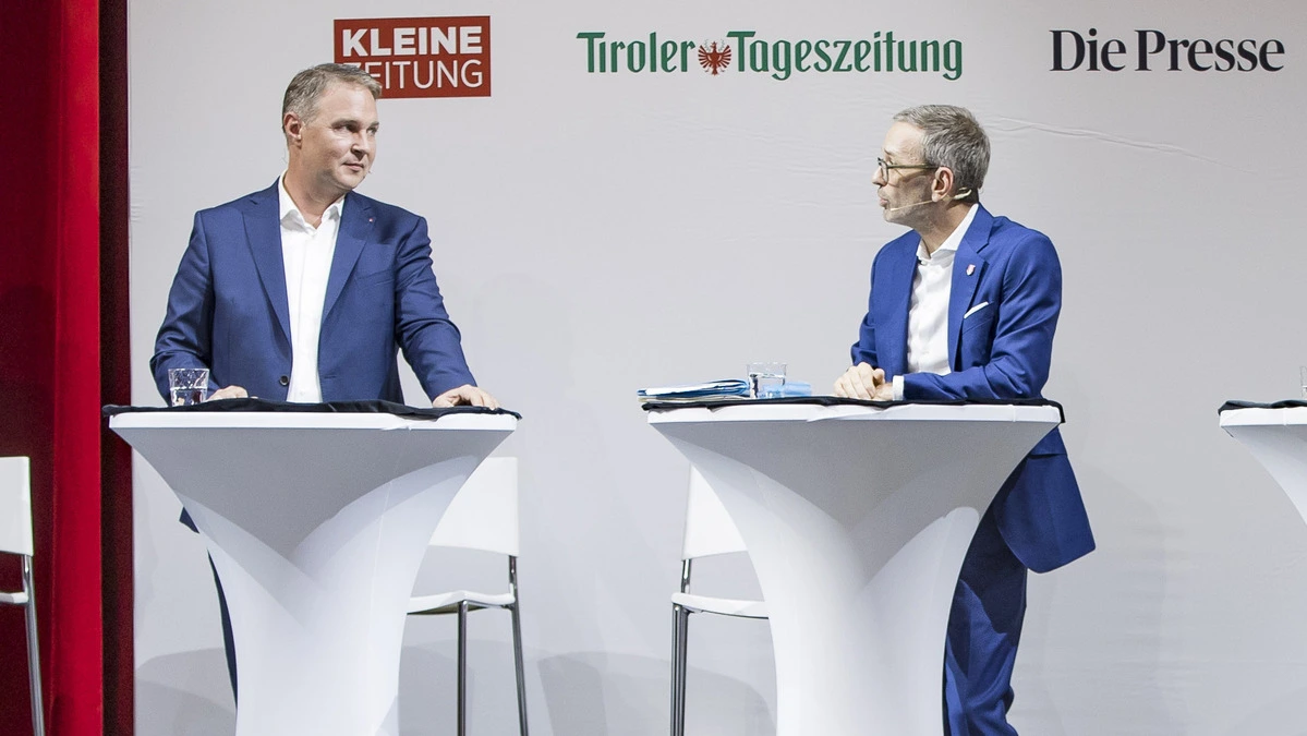 Kampfansage auf offener Bühne: Babler gegen Kickl