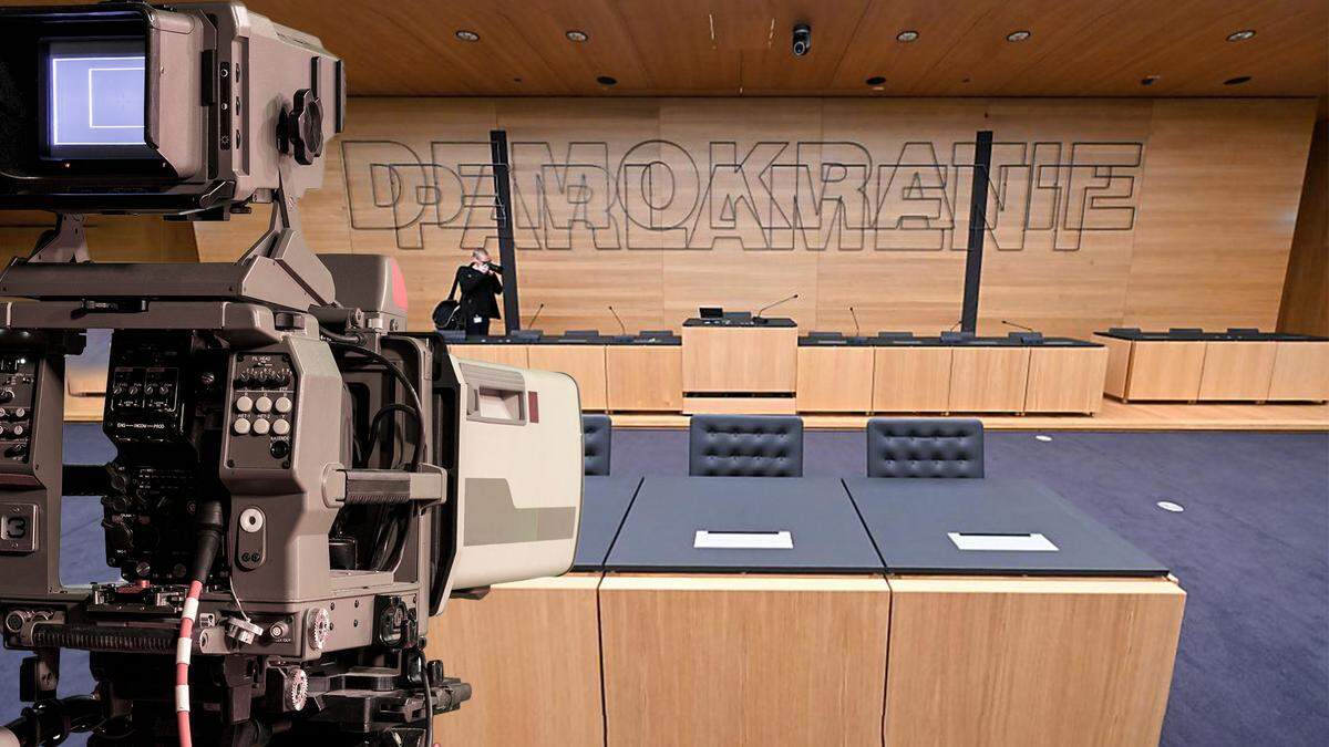 Auch im U-Ausschuss-Lokal im Parlament soll live übertragen werden