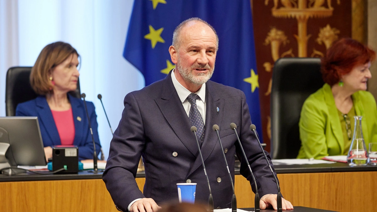 Bundesrat Peter Samt (FPÖ) in Aktion in der Länderkammer