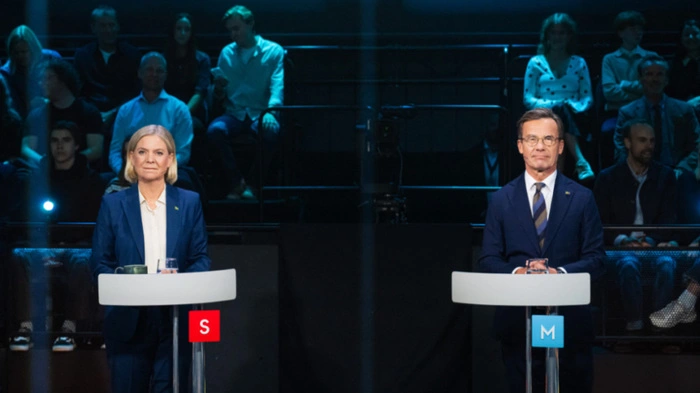 Schweden: Oppositionschefin Andersson und Premier Kristersson