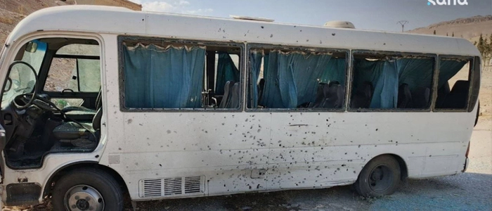 Sprengstoffanschlag auf einen Bus mit syrischen Sicherheitskräften