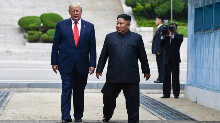 US-Präsident Trump und Nordkoreas Machthaber Kim im Jahr 2019