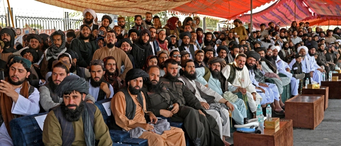 Taliban-Vertreter bei Feiern zum 5. Jahrestag der Machtübernahme