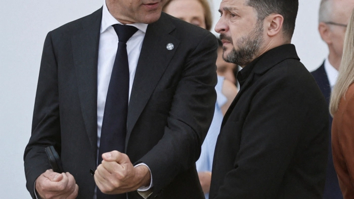 NATO-Chef Rutte und Ukraines Präsident Selenskyj