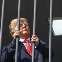 Trump-Darsteller hinter Gittern