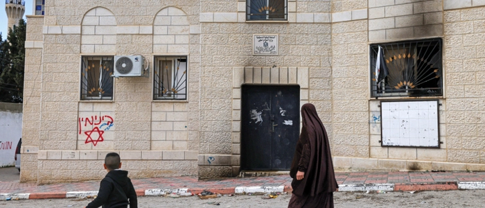 Zerstörung infolge von Angriffen israelischer Siedler in Jalud