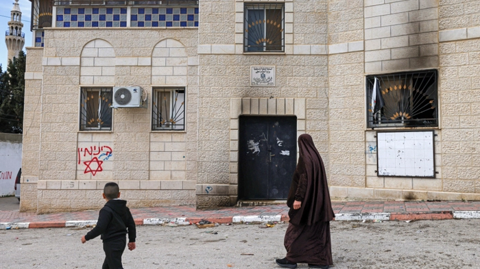 Zerstörung infolge von Angriffen israelischer Siedler in Jalud