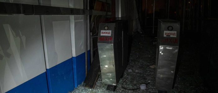 Schäden in der U-Bahn-Station