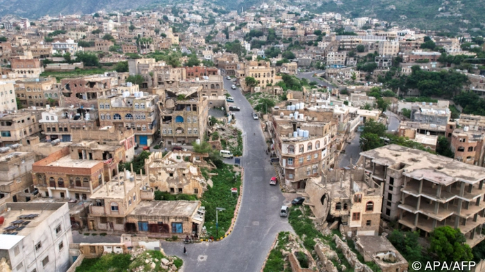 Zerstörungen in Taiz