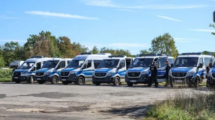 Polizeieinsatz in der Nähe des Hambacher Forsts
