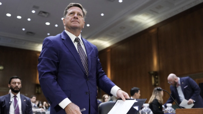 (FILES) US Attorney for the Southern District of New York Jay Clayton arrives to testifies during a Senate Intelligence Committee hearing on his nomination to be Director of National Intelligence, on Capitol Hill in Washington, DC, on July 15, 2026. The US Senate confirmed Jay Clayton as President Donald Trump's top intelligence official on July 28, 2026, putting a permanent chief in charge of the country's spy agencies as the president revives unsupported election fraud claims ahead of the midterms. (Photo by Ken Cedeno / AFP)