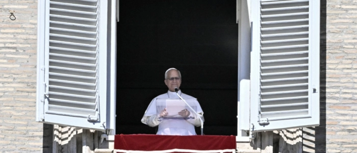 Papst Leo XIV. beim Angelusgebet