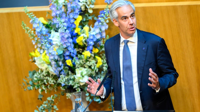 Patrick Lobis (Leiter der Vertretung der Europäischen Kommission in Österreich) im Rahmen eines Festaktes anl. des Europatages 2025: 30 Jahre Österreich in der Europäischen Union am Freitag, 9. Mai 2025, in Wien.