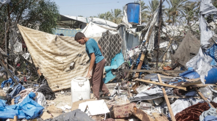 Kriegsschäden im südlichen Gazastreifen