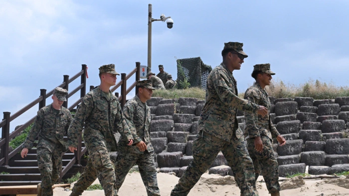 US-Marines bei einer Militärübung in Südkorea im Juli