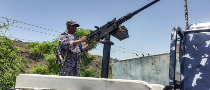 Jemens Regierungstruppen im Kampf gegen Houthi-Milizen (Archivbild)