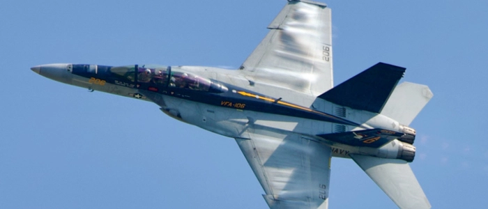 Ein F-18-Kampfjet kam zum Einsatz